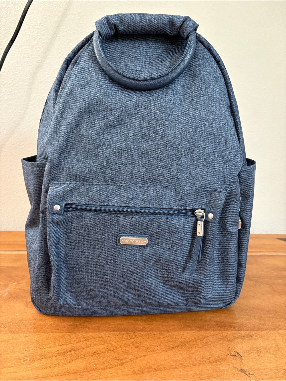Baggallini All Day Denim Blue Backpack - Compact Everyday Carry